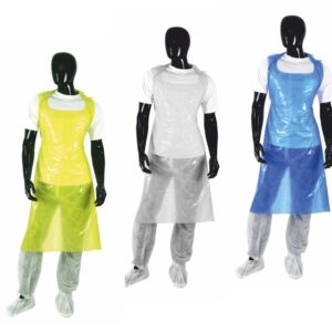 Disposable plastic apron all colours