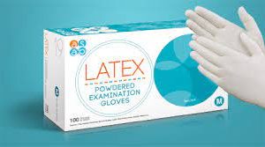 Latex Powdered Examination Gloves – Box of 100