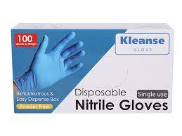 black latex gloves