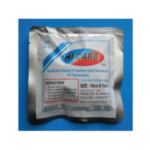 BURN DRESSING – 10 x 10cm Hi-Care