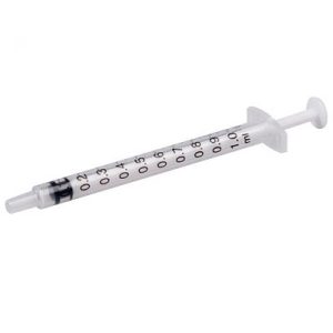1ml Syringe Sterile with Luer Slip Tip – 100 Syringes
