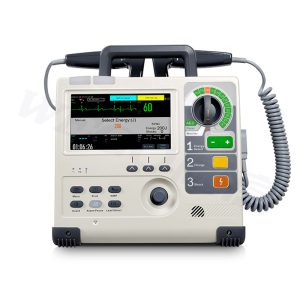 Defibrillation,AED,Pacing,5 leads ECG
Monitoring options
(5 leads ECG,NIBP,COMEN 
SPO2,TEMP,RESP,HR)