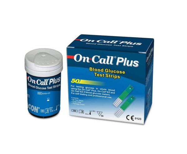 On Call Plus Glucose Test Strips 50's