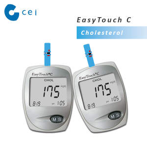 CHOLESTEROL TEST KIT ET102-C
(Digital, with 25 strips)
