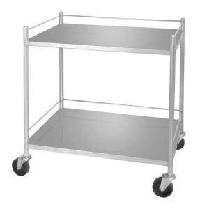 Dressing Trolley large
(2 stainless steel shelves)