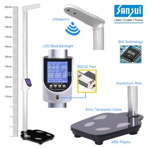 Adult Digital scale with 
height Ultrasonic body fat 
analyser BMI scale With a 
PRINTER