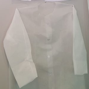 denim lab coat