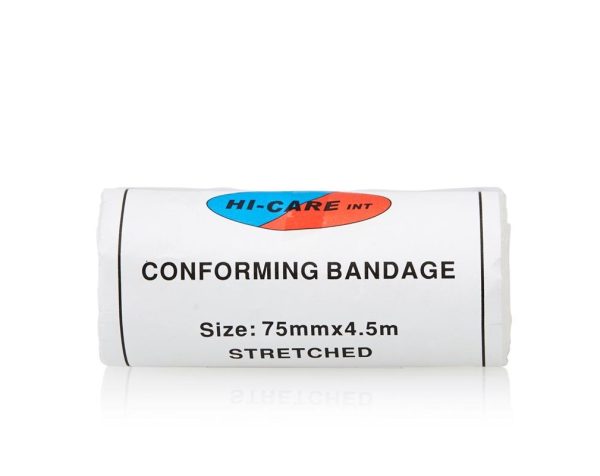 Conforming Bandage - 75mmx2.7m Hi-Care (4.5m) stretched/ 10's