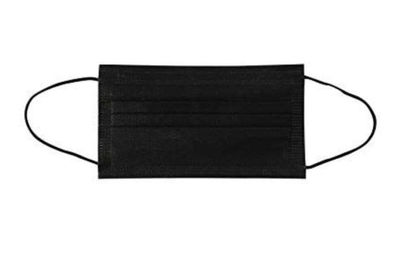 Black and White Pretty Lace Mask - Disposable 3 Ply Mask with Nose Piece - Image 8