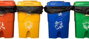 3 bin garbage can
