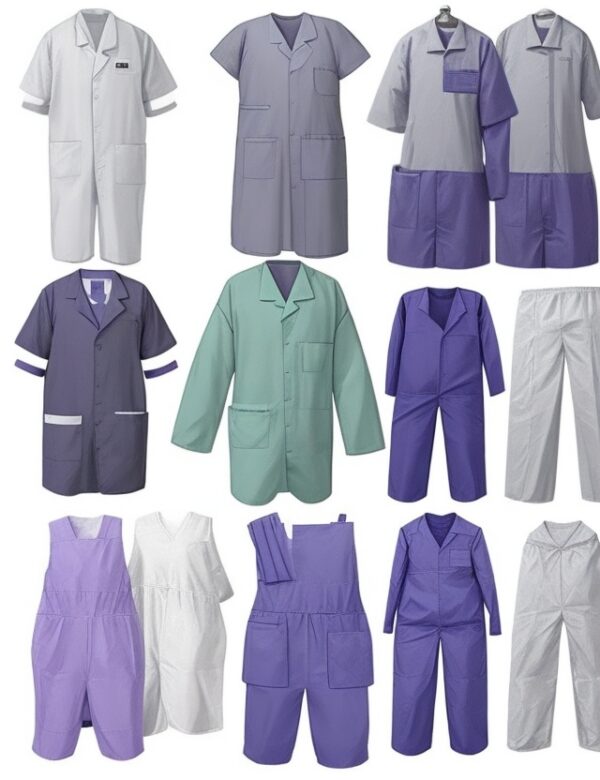 100% Cotton Reusable scrubs bottom blue XXX large