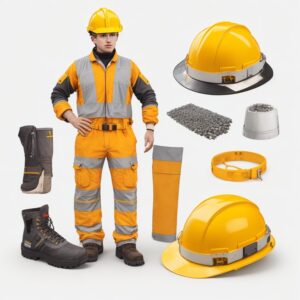 red hooded coveralls