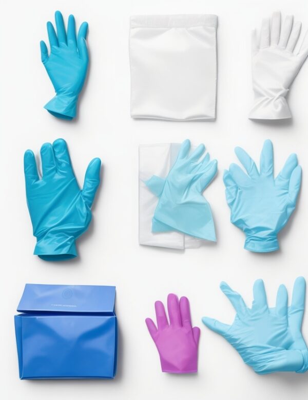 100 x Medium Latex Disposable Gloves
