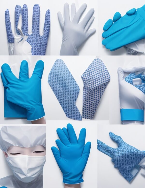 100 x Medium Latex Disposable Gloves