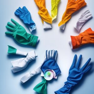 Evergreen latex gloves