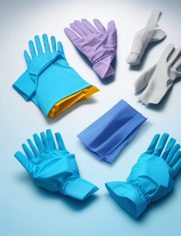 blue latex powder free gloves
