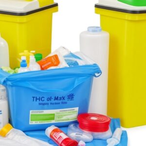 sharps container 100l base & lid square