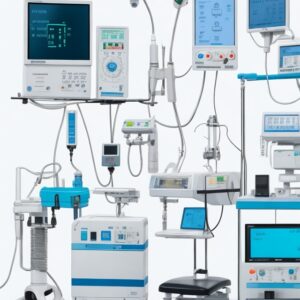 Ultrasound Black/white trolley monitor