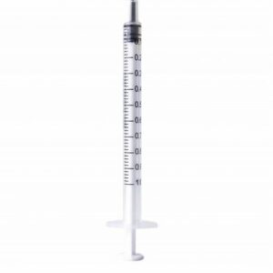1ml Syringe Sterile with Luer Slip Tip – 100 Syringes