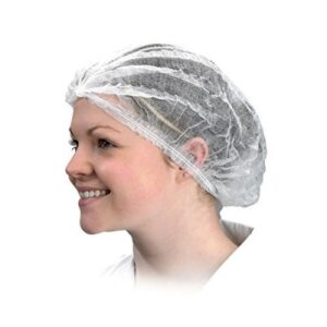 Mop caps Single Stitch  (100’s) white