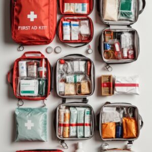 Regulation 3 First Aid Kit in Blue Grab Bag With Back Straps (5-50 persons) by Firstaider