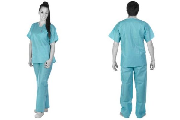 100 cotton nursing scrubs