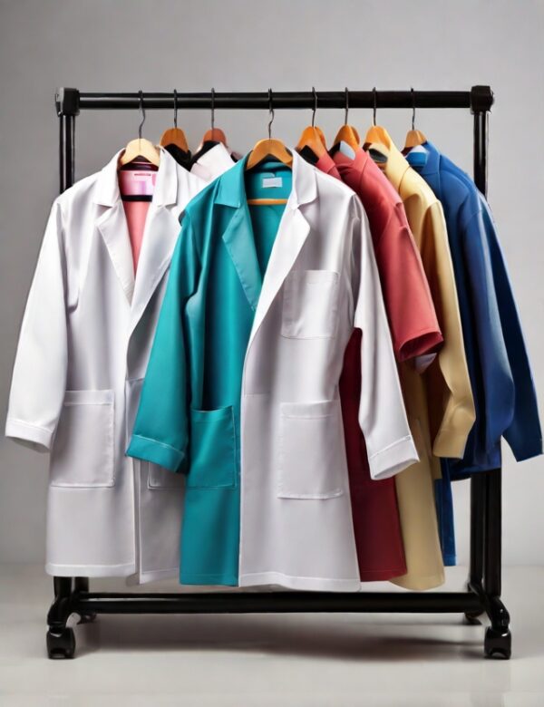 100 percent cotton lab coat - Image 2