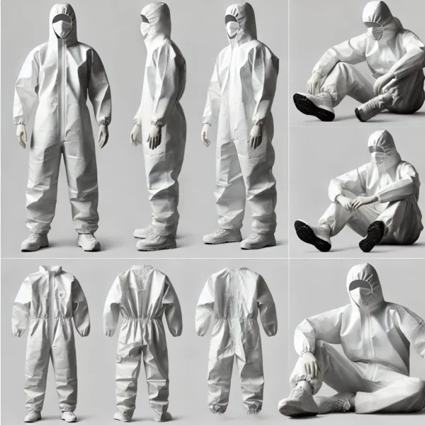 Black Reusable coveralls