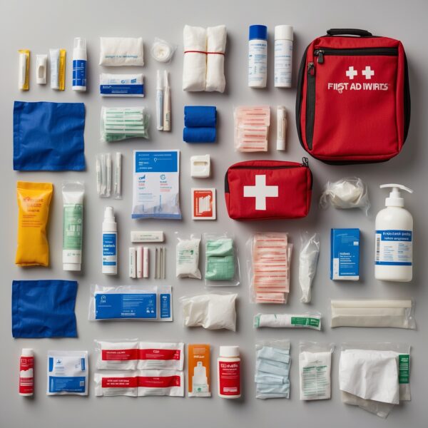 items inside first aid box
