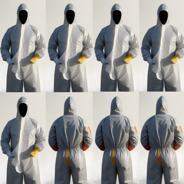 Disposable Type 5/6 coveralls blue large