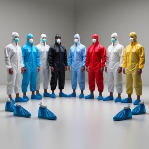 Red Reusable Coveralls (Small, Medium, Large, X Large, XX Large, XXX Large)