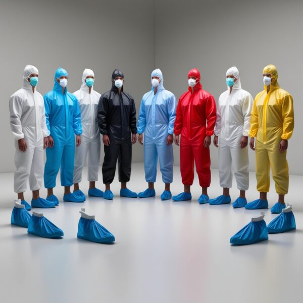 Red Reusable Coveralls (Small, Medium, Large, X Large, XX Large, XXX Large)