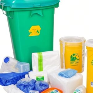 yellow biohazard bin