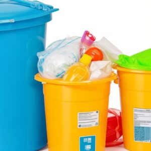yellow hazard bin
