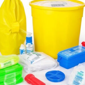 yellow hazardous waste bags