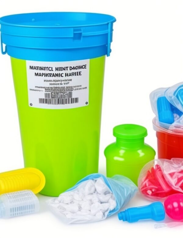 yellow infectious waste bags