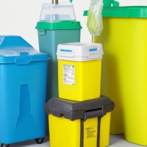 yellow lid sharps bin