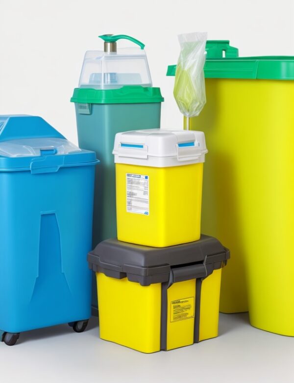 yellow lid sharps bin