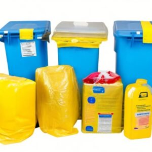yellow sharps container