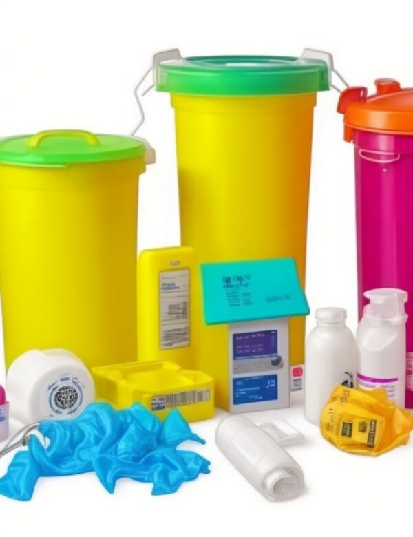 bio medical waste red bin