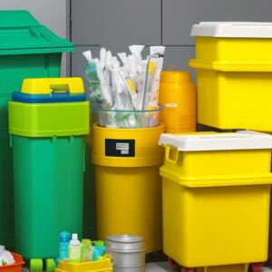 biohazard infectious waste sharp container