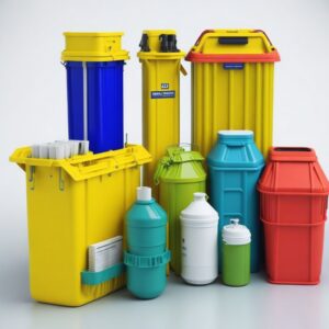 wall-mounted waste bins