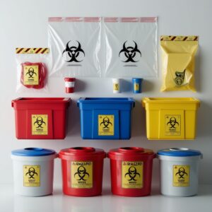 white bin in hospital