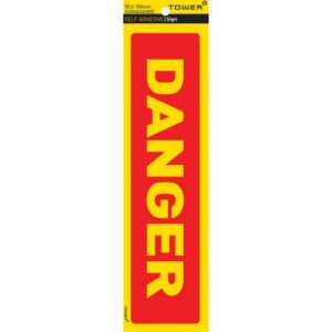 Danger Sign – Danger – Yellow-Red – 185 x 50mm – SIGNADAN(R)