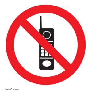 ABS Signage – No Cell Phones – 150 x 150mm – SIGNNC
