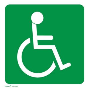 ABS Signage – Physically Challenged – 150 x 150mm – SIGNHC
