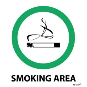 ABS Signage – Smoking Area – 150 x 150mm – SIGNSA