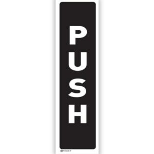 ABS Signage – Push Vertical – 180 x 50mm – SIGNPUS(D)