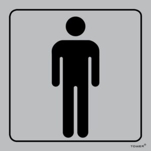 Aluminium Sign – Men’s Toilet – 150 x 150mm – SIGNALMT