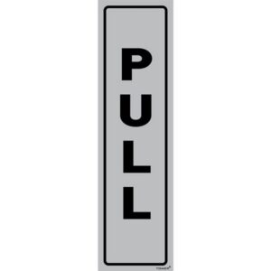 Aluminium Sign – Pull Vertical – 180 x 50mm – SIGNALPUL(D)